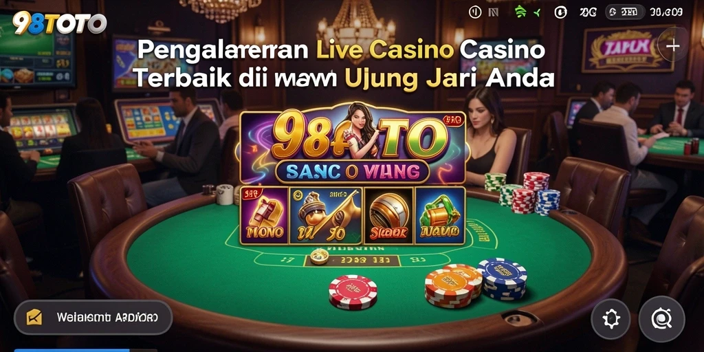 Screenshot gameplay Live Casino 98TOTO menunjukkan keseruan dan interaksi langsung.