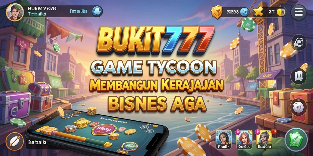 Tampilan gameplay seru dalam BUKIT777 yang menggambarkan kemajuan bisnis.