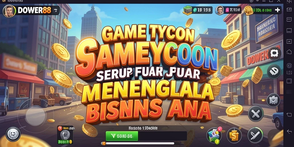 Tampilan screenshot DOWER88 menunjukkan gameplay Tycoon yang seru dan dinamis.