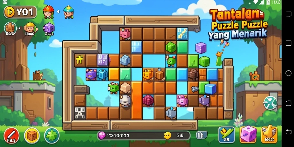 Tampilan gameplay DYO1 yang menarik dengan berbagai teka-teki menantang.