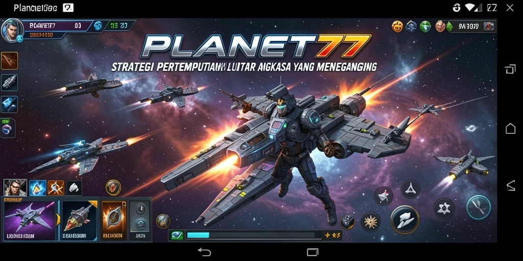 Tampilan gameplay PLANET77 yang menegangkan dan strategis.