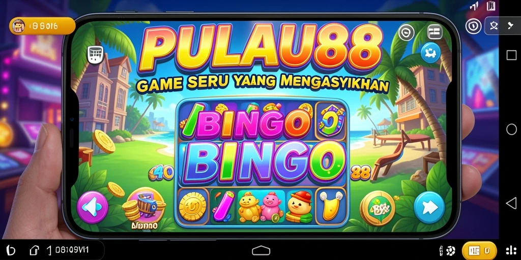 Tampilan gameplay utama PULAU88 dengan suasana Bingo yang seru.