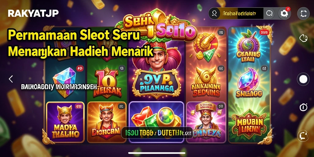 Tampilan gameplay menarik dari RAKYATJP dengan grafis menawan.