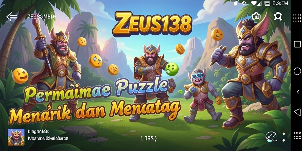 Tampilan gameplay <strong>ZEUS138</strong> yang seru dan menantang di layar.